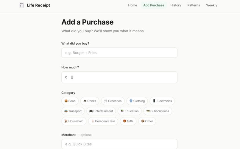 Life Receipt – screenshot 3