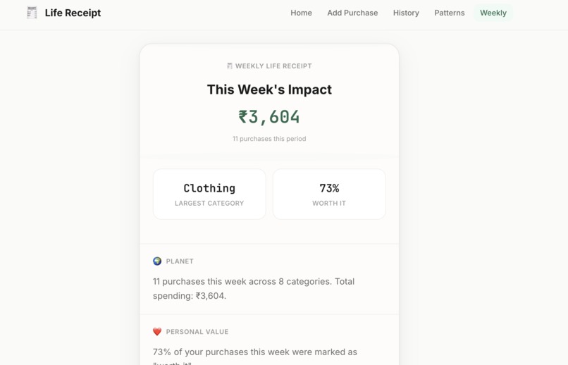 Life Receipt – screenshot 6