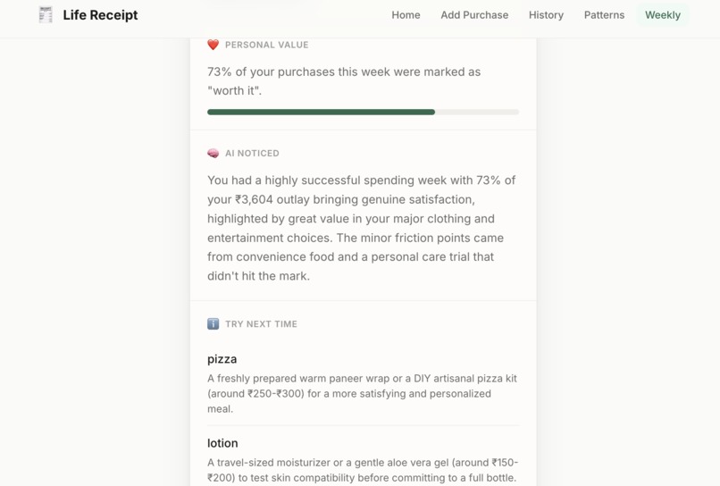 Life Receipt – screenshot 7