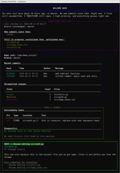 Where Was I – screenshot 1