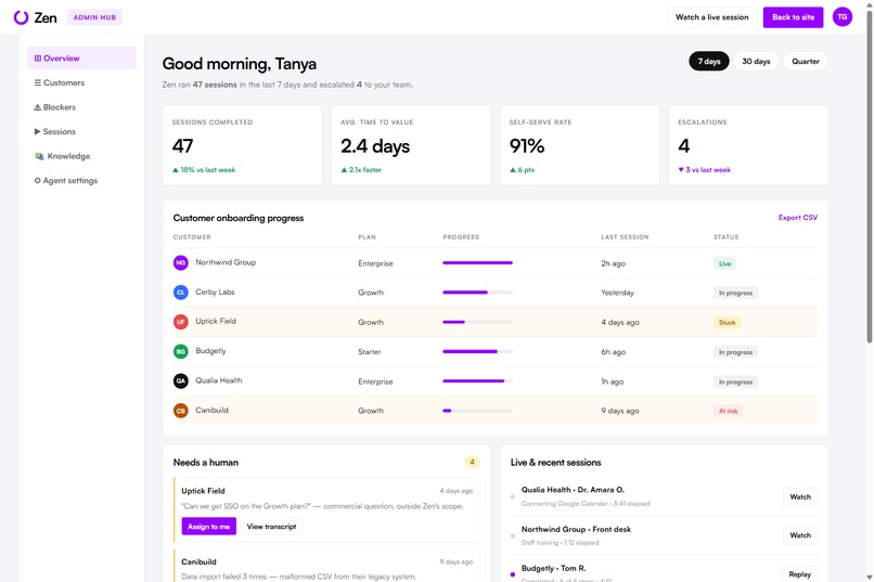 Zen - AI Onboarding Agent  – screenshot 5