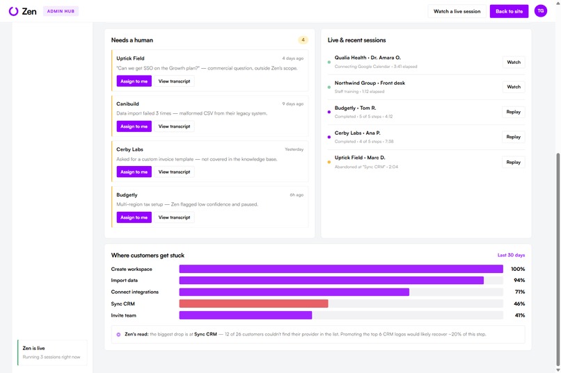 Zen - AI Onboarding Agent  – screenshot 4