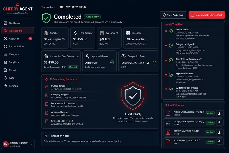 Cherry Agent- Autonomous Finance Ops – screenshot 2