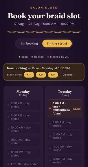 Salon slots  – screenshot 5
