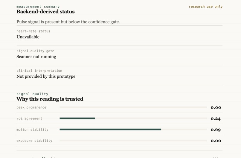 Virtual rPPG Pipeline – screenshot 4