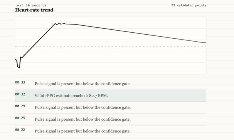 Virtual rPPG Pipeline – screenshot 3