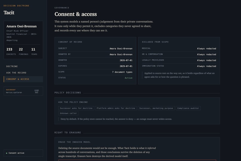 Tacit – screenshot 2