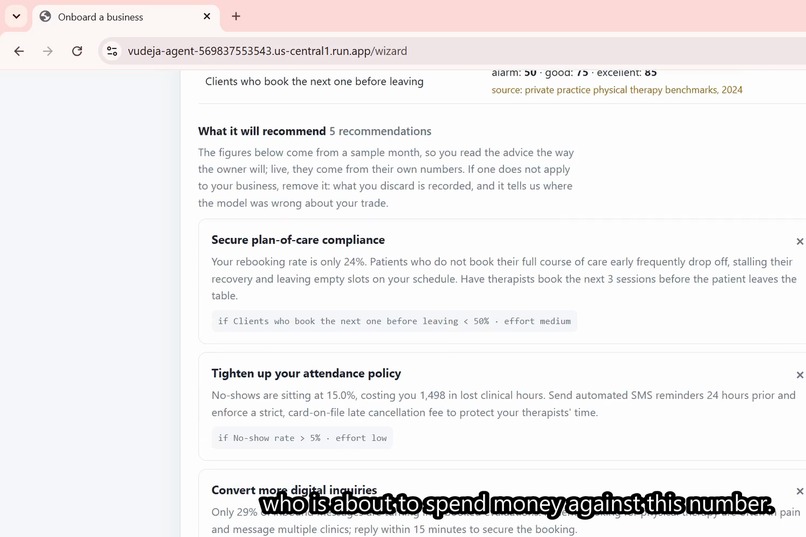 VuDeja: the agent that provisions agents – screenshot 3