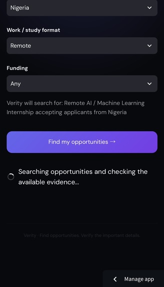 Verity – screenshot 2