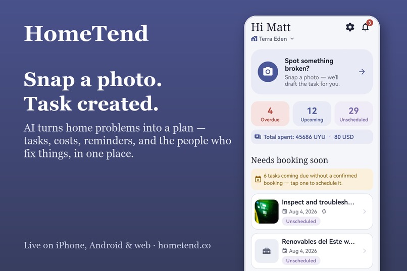 HomeTend: AI Home Maintenance  – screenshot 2