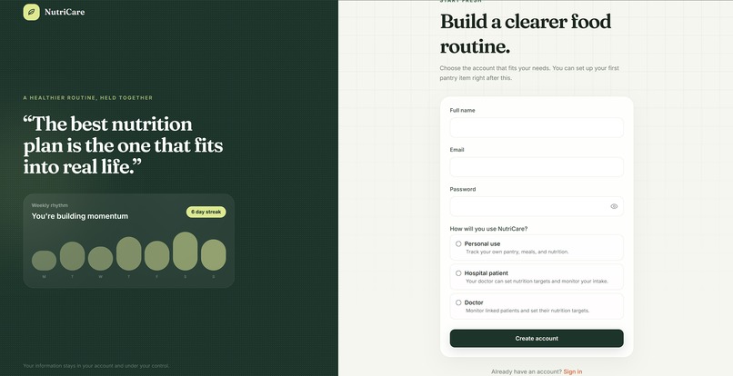 NutriCare – screenshot 2