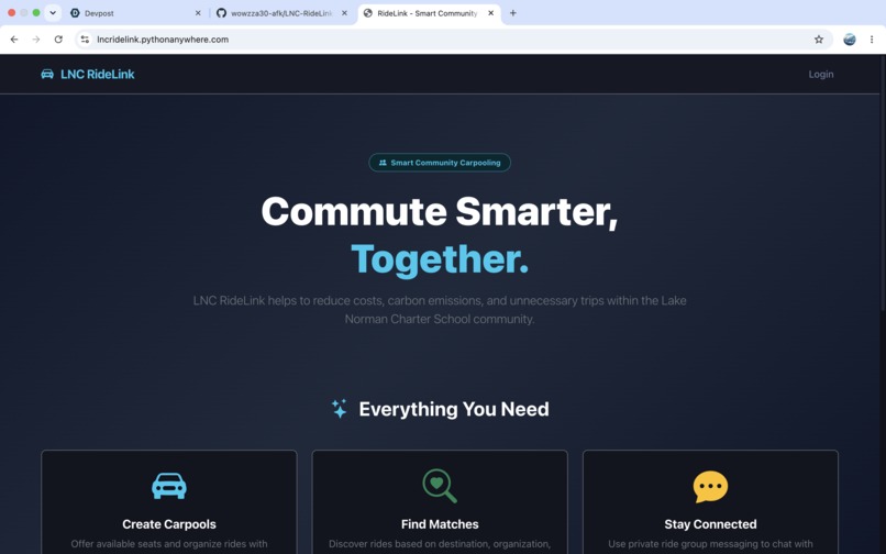 LNC RideLink – screenshot 1