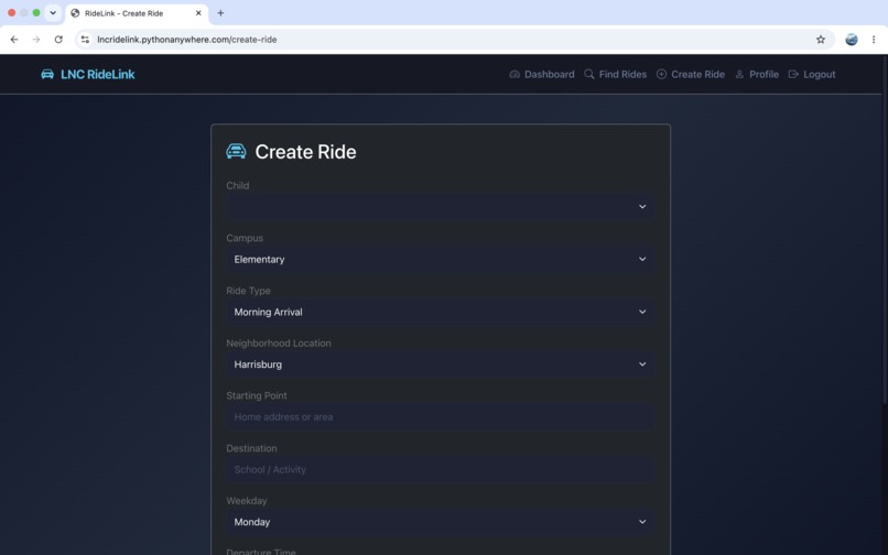 LNC RideLink – screenshot 6