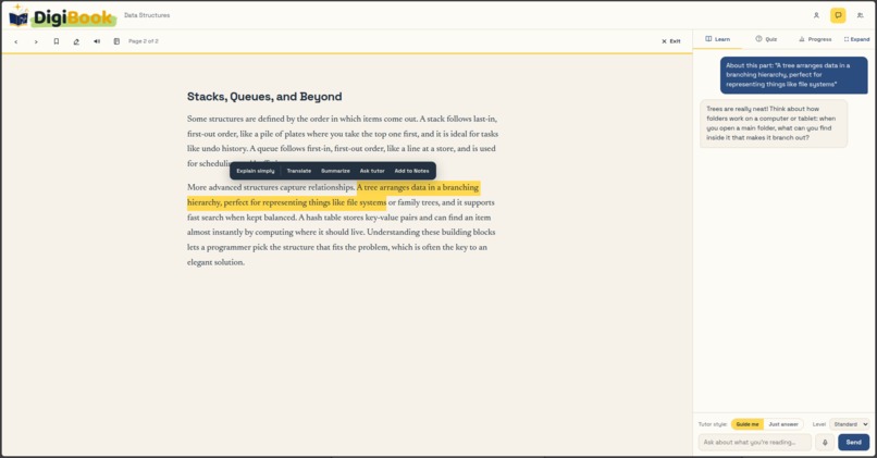 DigiBook – screenshot 3