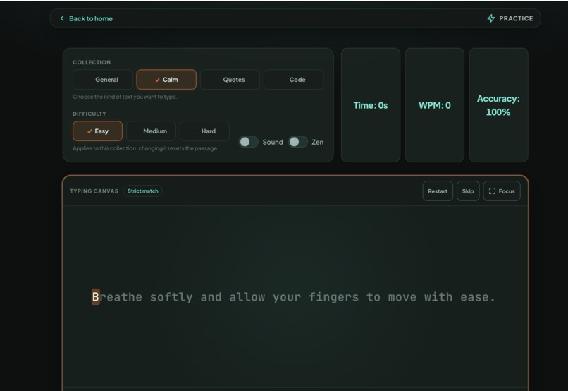 PrecisionTyper – screenshot 2