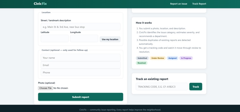 CivicFix – screenshot 2