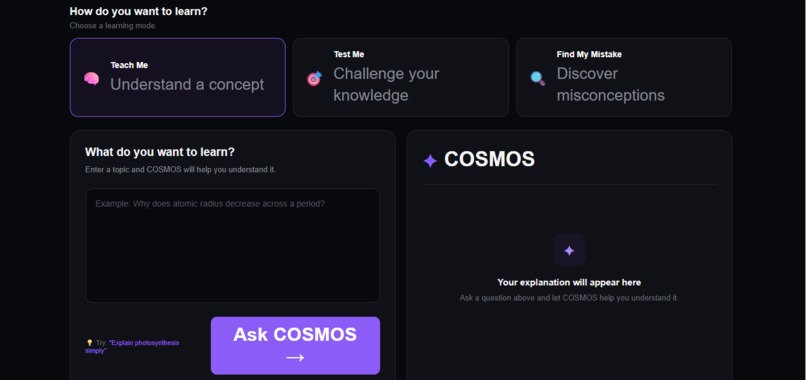 Cosmos – screenshot 2