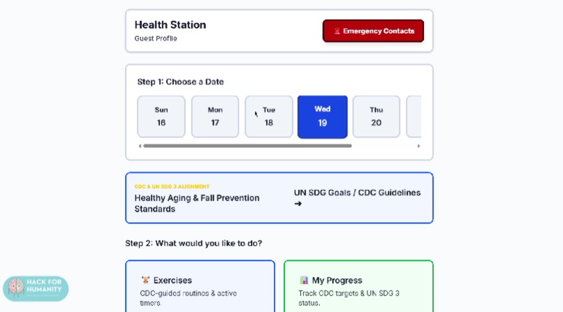 Senior Fitness Scheduler App – screenshot 1