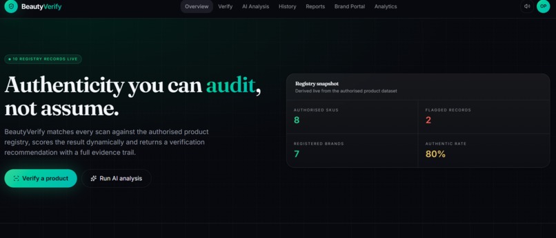 BeautyVerify – screenshot 1