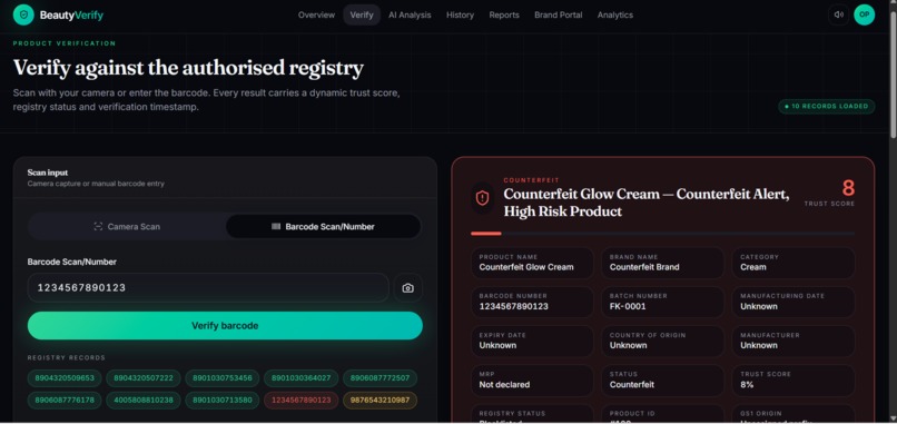 BeautyVerify – screenshot 2