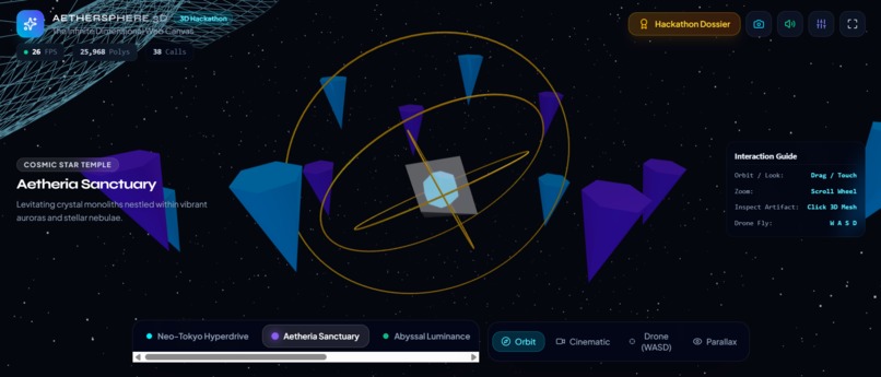 AetherSphere 3D — The Infinite Dimensions – screenshot 1