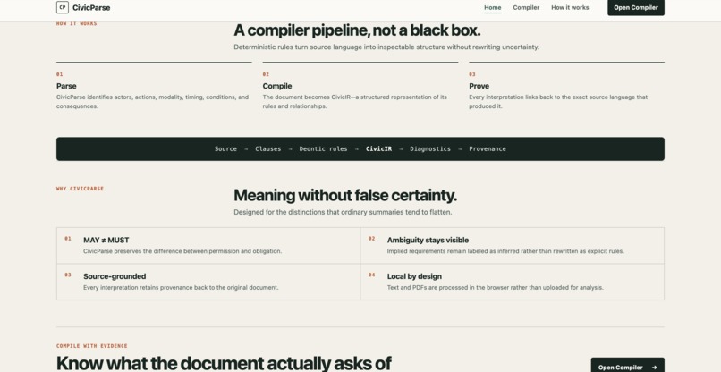 CivicParse – screenshot 4