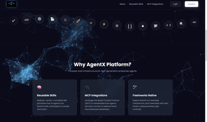 agent X platform – screenshot 2