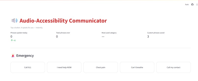 Audio-Accessibility Communicator – screenshot 1