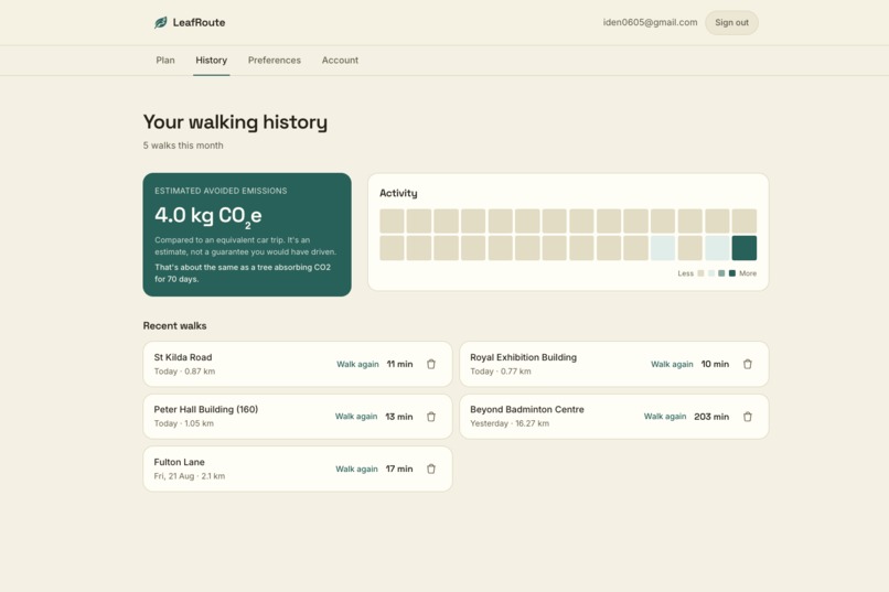 Leafroute – screenshot 5
