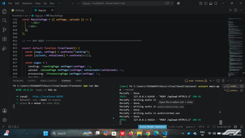 FinalTake_AI – screenshot 1