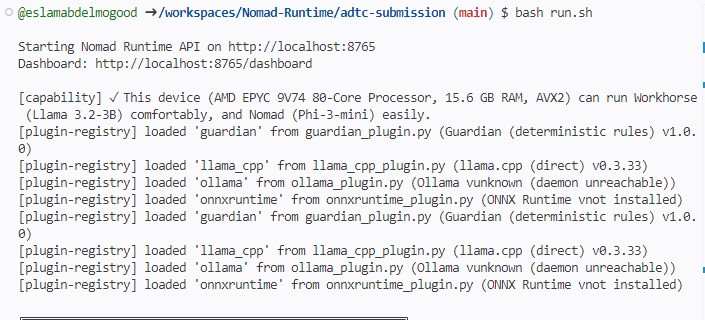 Nomad Runtime – screenshot 1