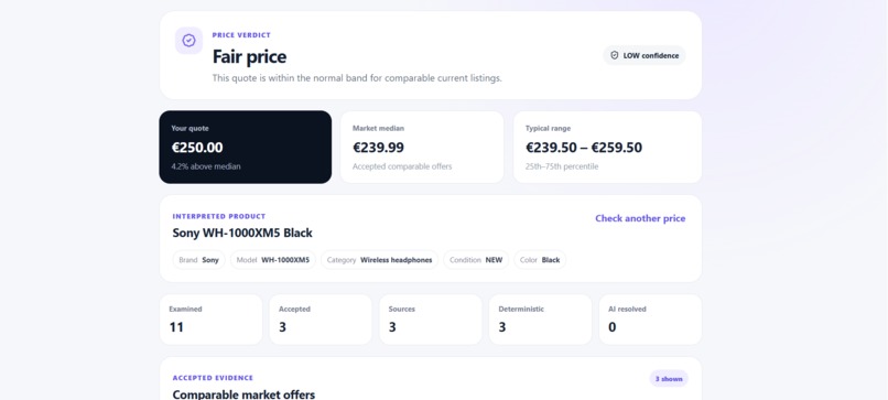 PriceVerdict – screenshot 3