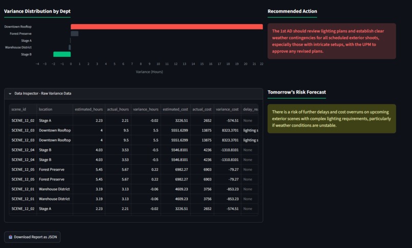 Daily Variance Agent – screenshot 2