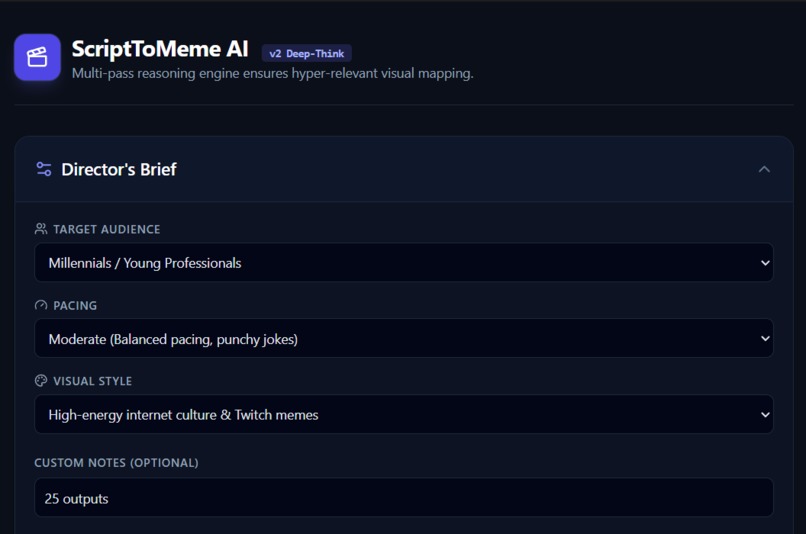 ScriptToMeme AI – screenshot 1