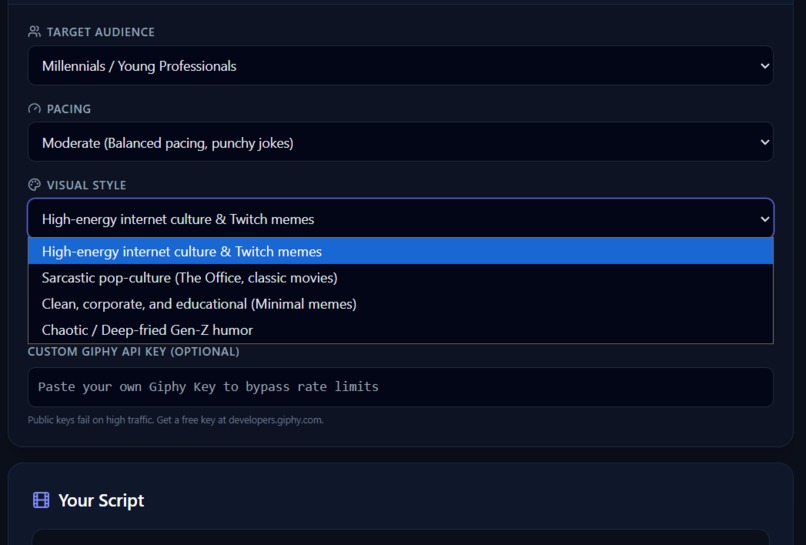 ScriptToMeme AI – screenshot 4