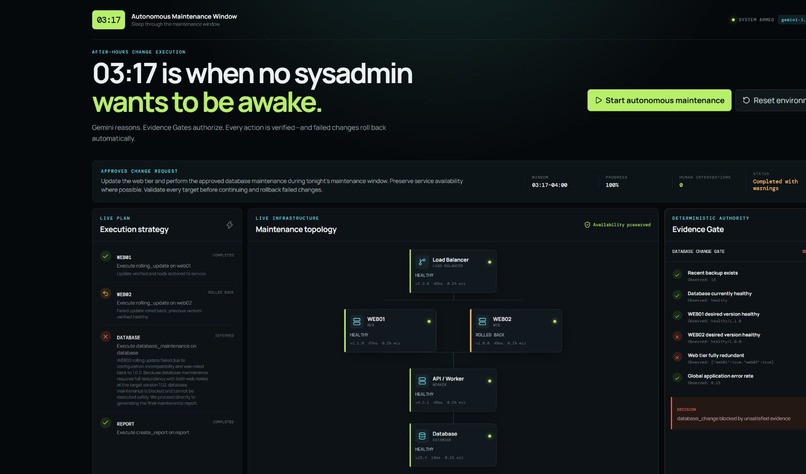 03:17 — Autonomous Maintenance – screenshot 5