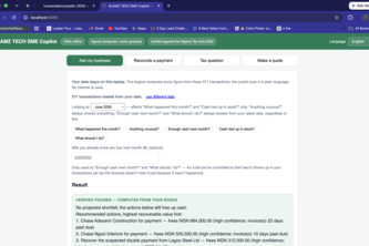 ALAMZ TECH SME Copilot — Offline Finance for African SMEs
