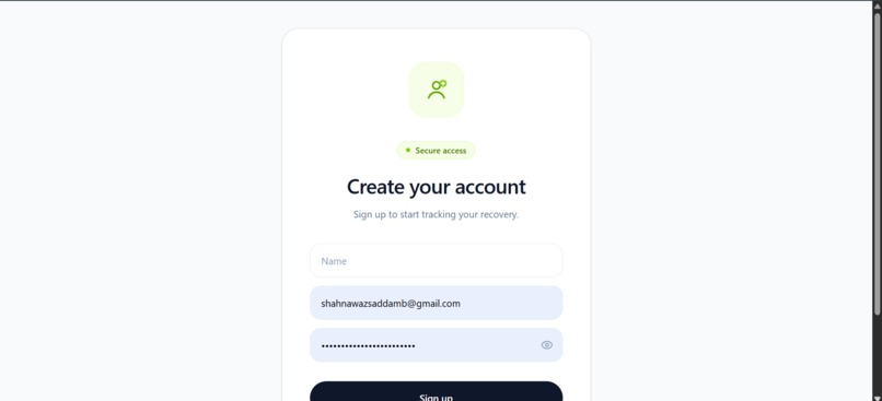 Recovr  – screenshot 2