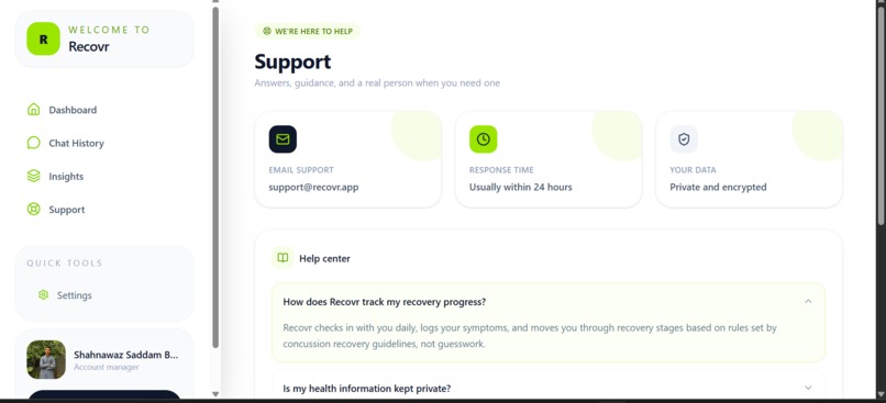 Recovr  – screenshot 6