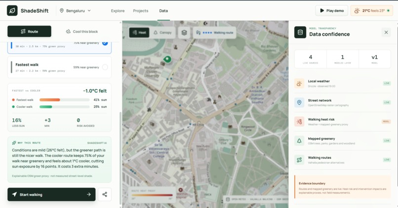 ShadeShift — Walk the cooler way – screenshot 2