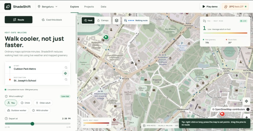 ShadeShift — Walk the cooler way – screenshot 3