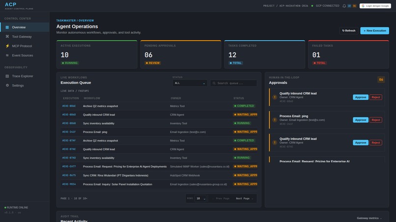 ACP - Agent Control Plane – screenshot 2