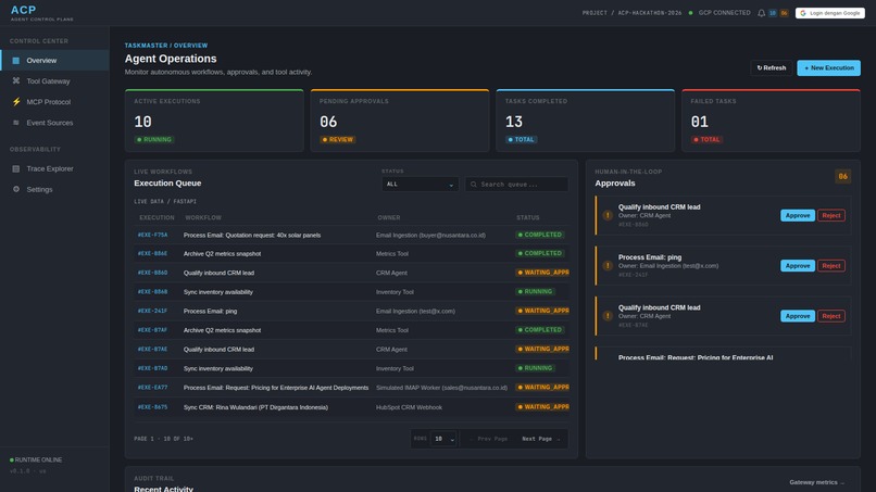ACP - Agent Control Plane – screenshot 4