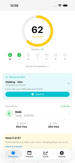 I get movin - Make being active a habit – screenshot 1