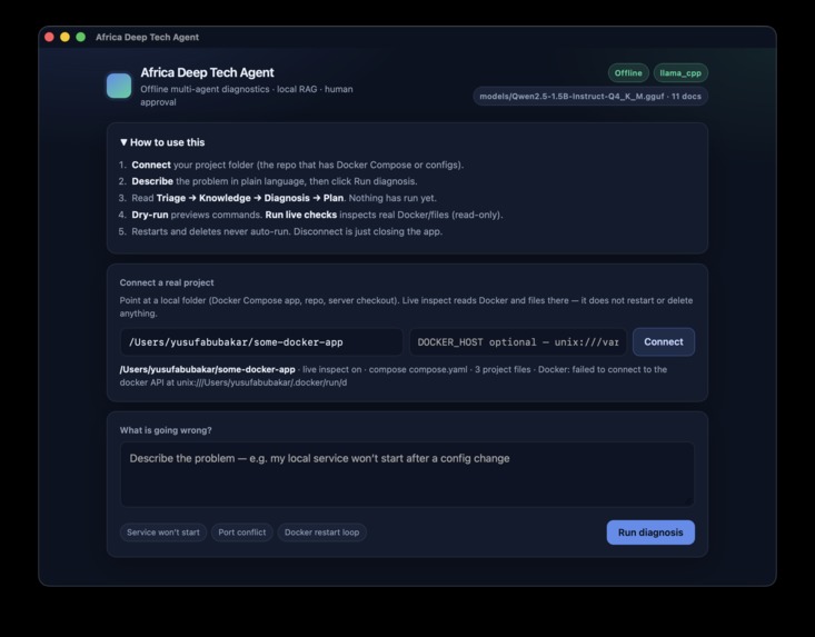 Africa Deep Tech Agent – screenshot 1