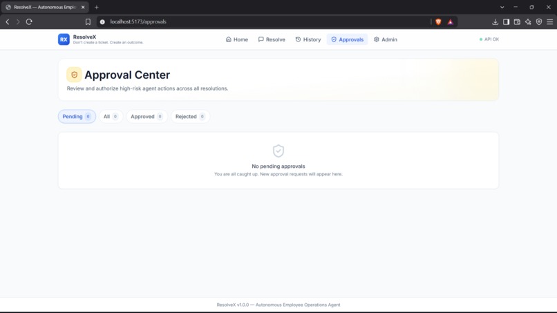 ResolveX — Autonomous Employee Operations – screenshot 3