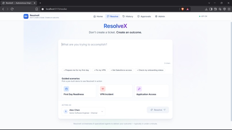 ResolveX — Autonomous Employee Operations – screenshot 6
