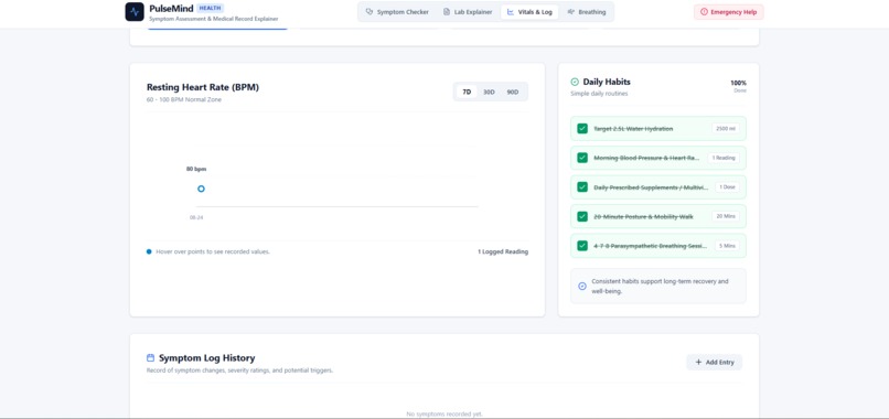 PulseMind - Symptom Assistant – screenshot 2