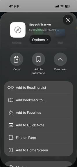 Speech TrackerAI – screenshot 2