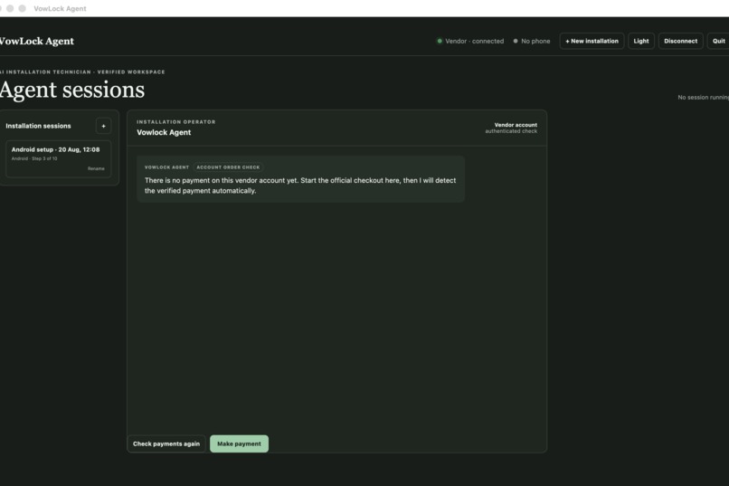 VowLock Setup Companion – screenshot 1